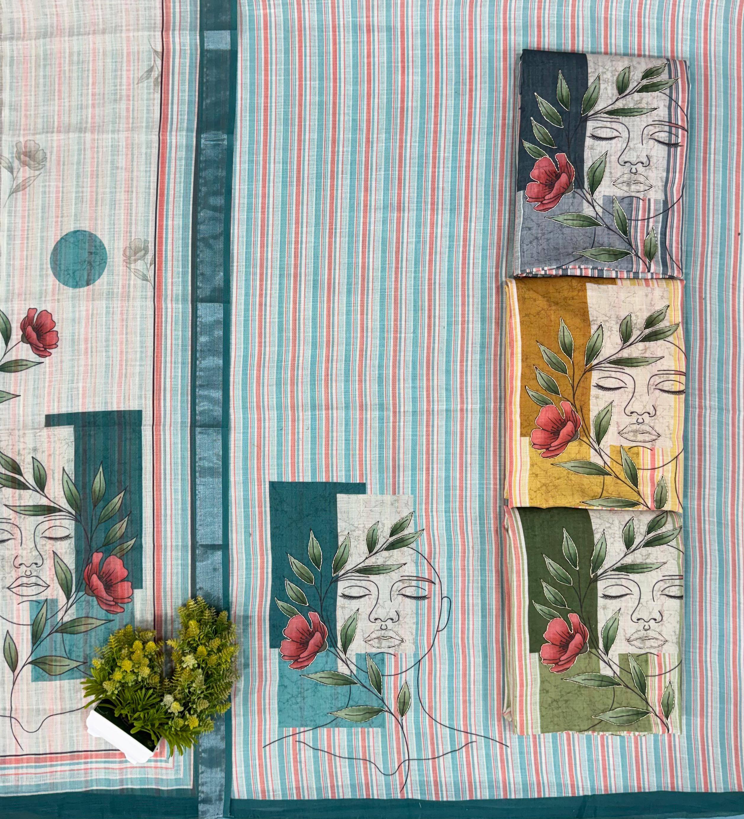 Linen Series By Shurooq Stylish Beautiful Colourful Linen Dresses At Wholesale Price
